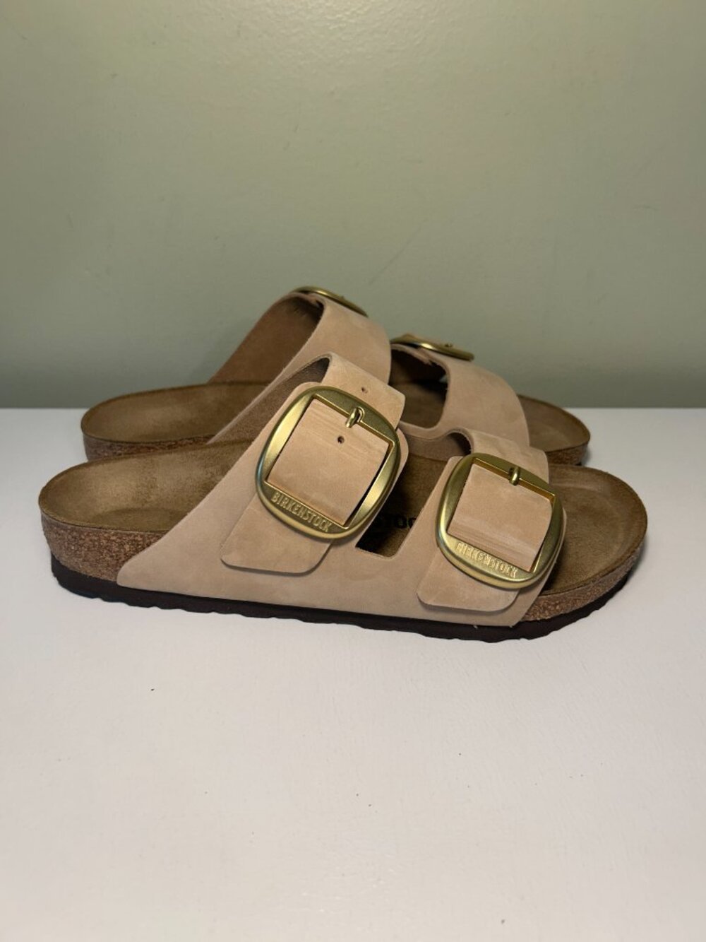Birkenstock Women's Arizona Big Buckle Nubuck Leather Sandals - Picture 5 of 16